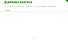 Tablet Screenshot of airgrownsystems.com